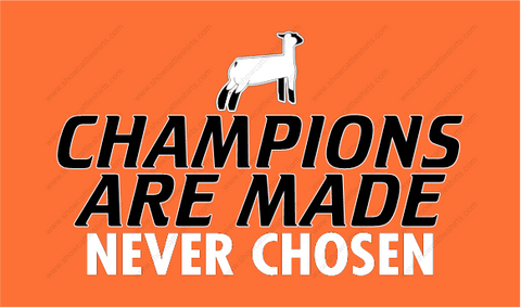 Champions are made-Lamb