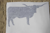 WHITE DECAL 6" WIDE [YOU CHOOSE THE ANIMAL]