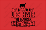 THE BIGGER THE LEG HAIR-CATTLE