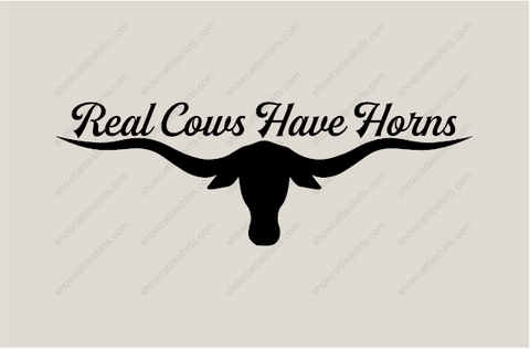Real Cows Have Horns